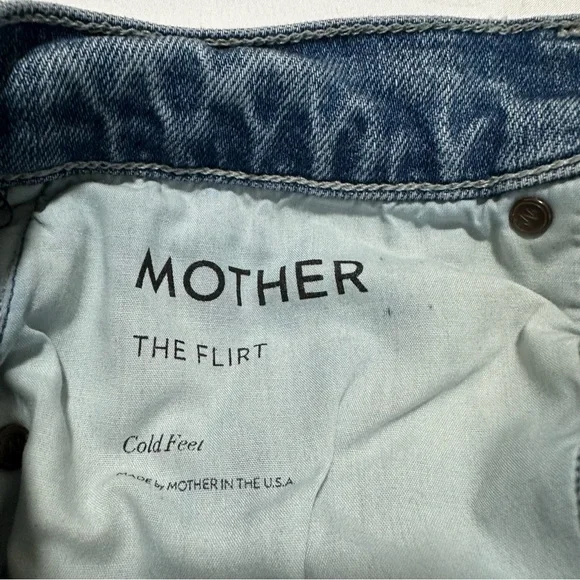Mother The Flirt Cold Feet Distressed Jeans Size 25 - Picture 4 of 4